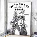 Christian Canvas Print Trust In The Lord With All Your Heart Christian Canvas Print Trust In The Lord With All Your Heart