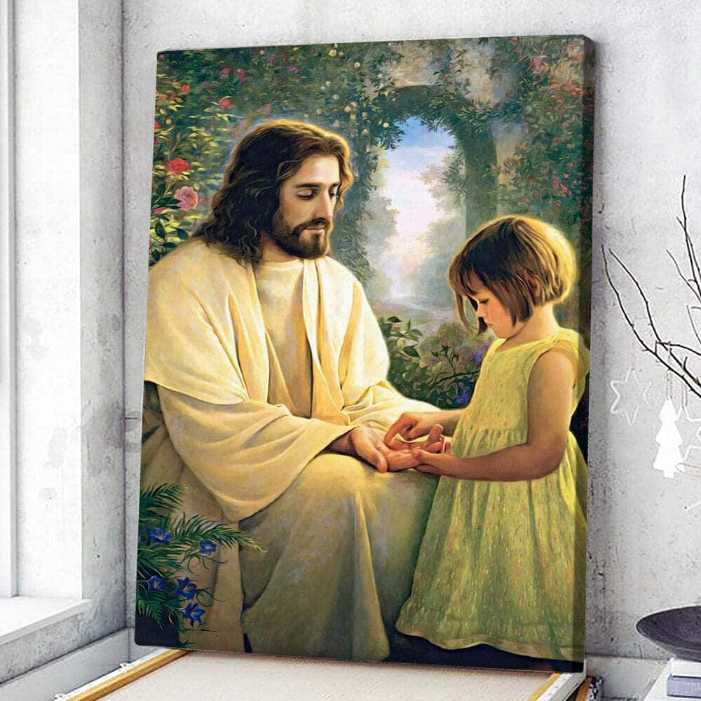 Christian Jesus Canvas Print I Feel My Savior's Love