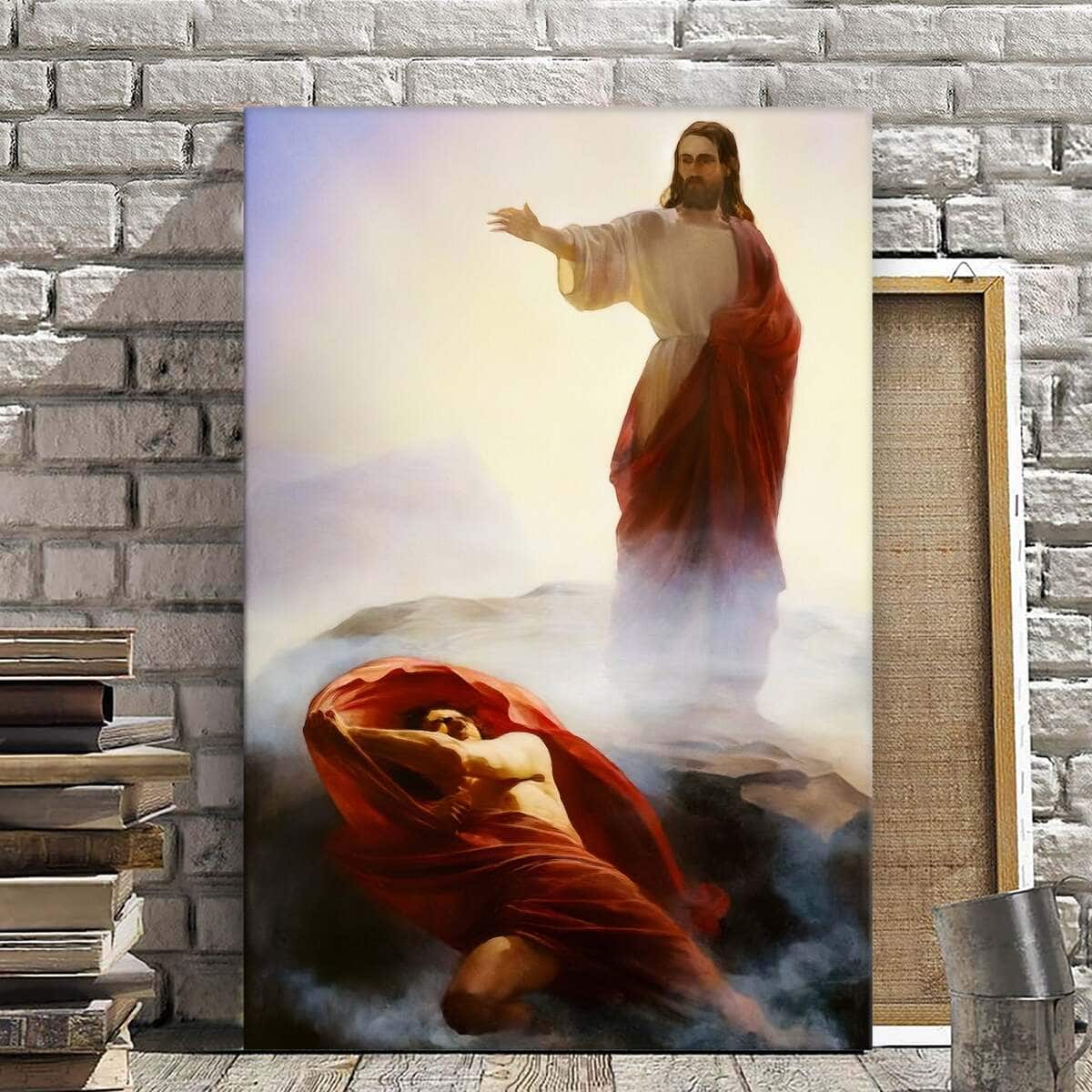 Christian Jesus Canvas Print The Temptation Of Christ Christian Jesus Canvas Print The Temptation Of Christ