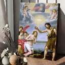 The Baptism Of Christ Christian Canvas Print