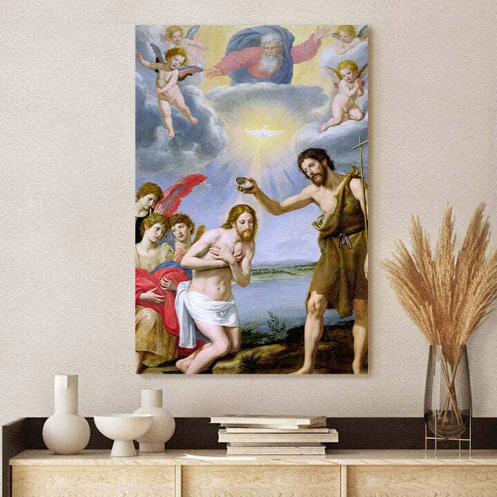 The Baptism Of Christ Christian Canvas Print The Baptism Of Christ Christian Canvas Print
