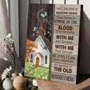 Christian Canvas Print All Because Of The Old Rugged Cross Christian Canvas Print All Because Of The Old Rugged Cross