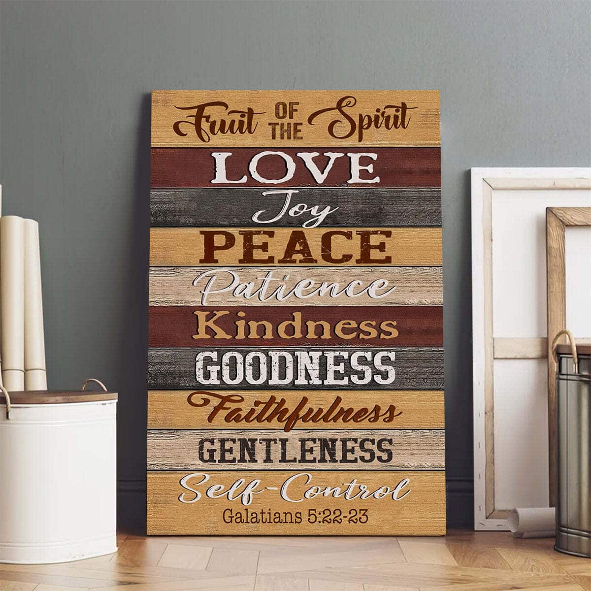 Christian Canvas Print Galatians 5:22-23 Fruit Of The Spirit Love Joy Christian Canvas Print Galatians 5:22-23 Fruit Of The Spirit Love Joy