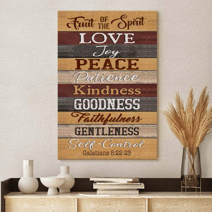 Christian Canvas Print Galatians 5:22-23 Fruit Of The Spirit Love Joy Christian Canvas Print Galatians 5:22-23 Fruit Of The Spirit Love Joy