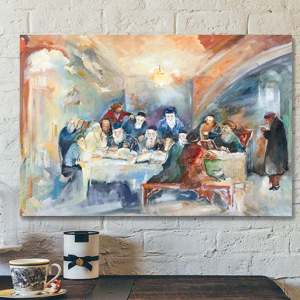 Christian Canvas Wall Art Ofra Friedland Seminary Judaica Oil Ptg Christian Canvas Wall Art Ofra Friedland Seminary Judaica Oil Ptg