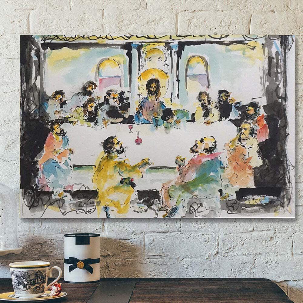 Christian Canvas Wall Art The Last Supper Religious Christian Canvas Wall Art The Last Supper Religious
