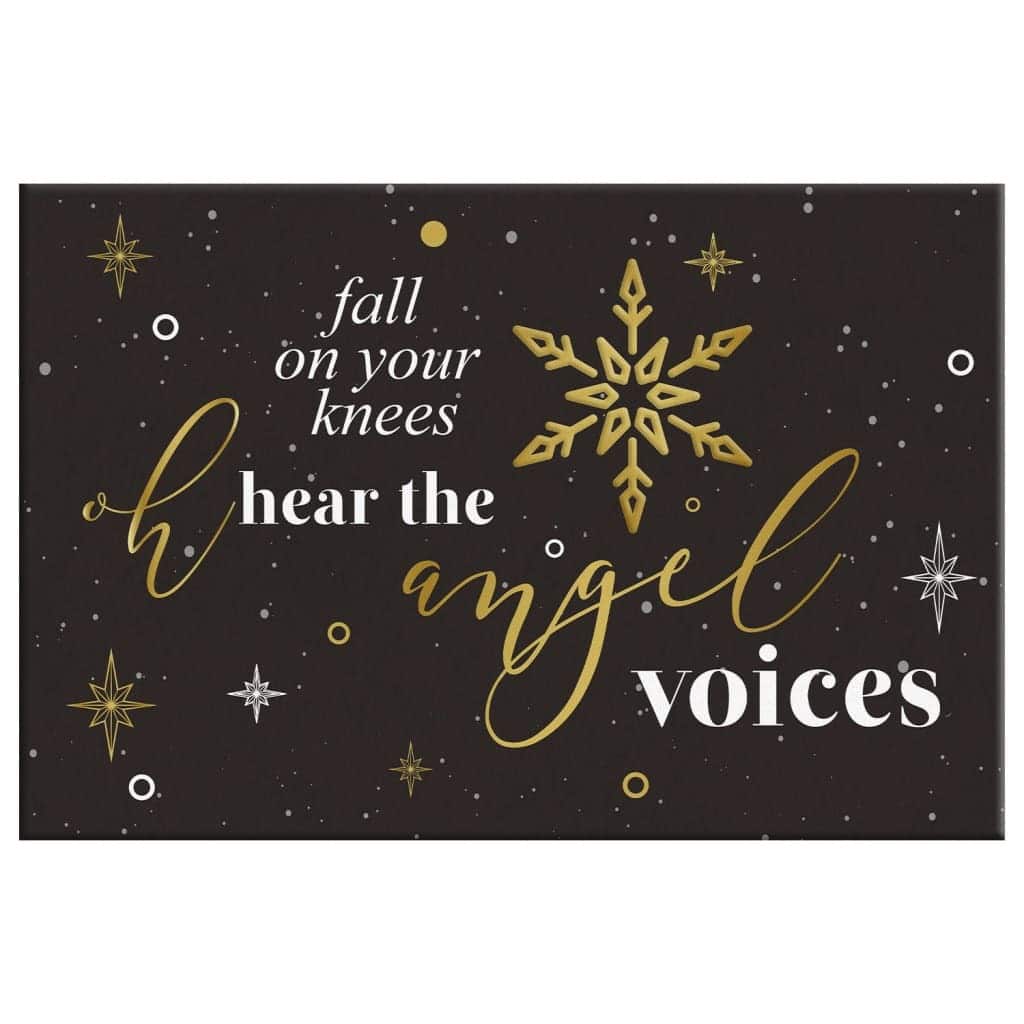 Christian Canvas Wall Art Fall On Your Knees Oh Hear The Angel Voices Christian Canvas Wall Art Fall On Your Knees Oh Hear The Angel Voices