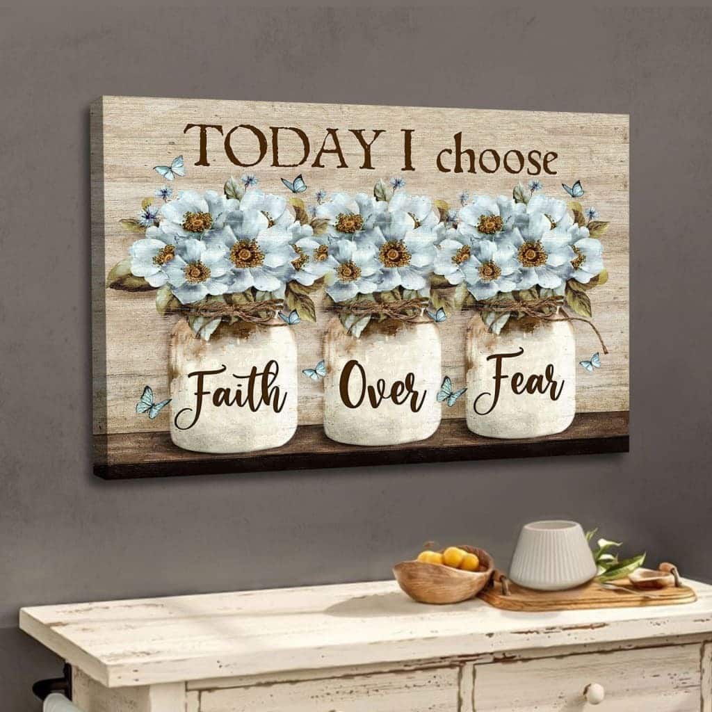 Christian Canvas Wall Art Faith Over Fear Christian Canvas Wall Art Faith Over Fear