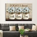 Christian Canvas Wall Art Faith Over Fear