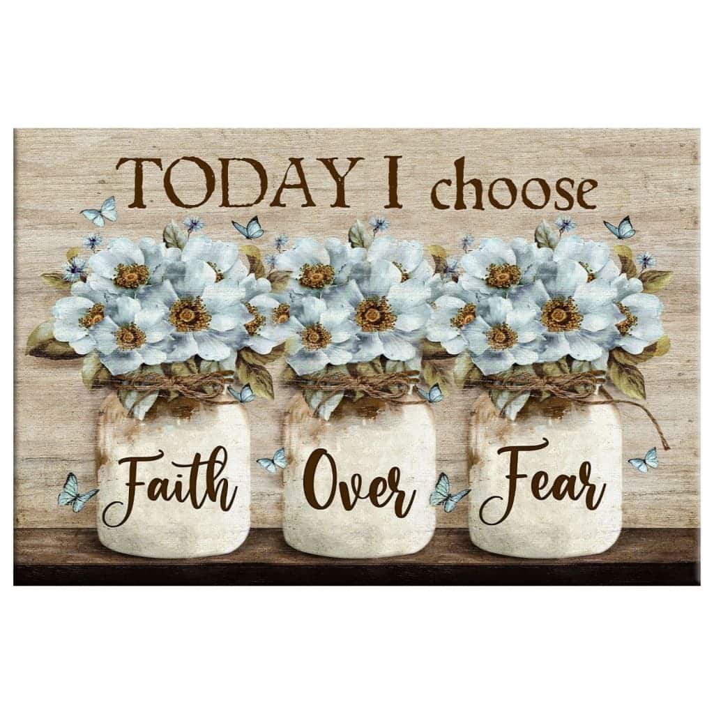 Christian Canvas Wall Art Faith Over Fear Christian Canvas Wall Art Faith Over Fear