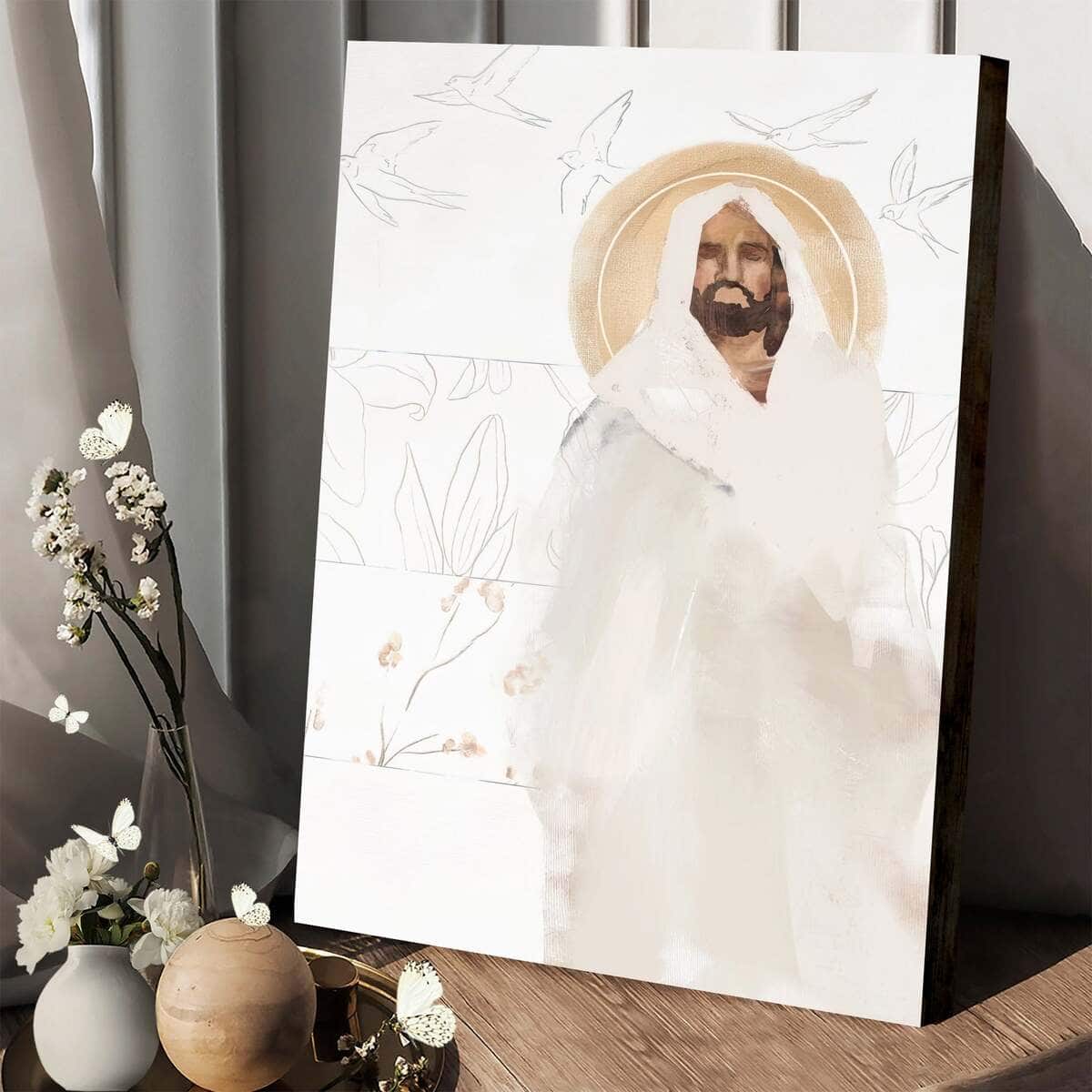 Christian Jesus Canvas Print Consider The Lilies Christian Jesus Canvas Print Consider The Lilies