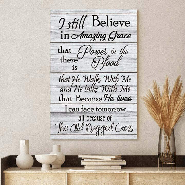 Christian Canvas Print Because He Lives Christian Canvas Print Because He Lives