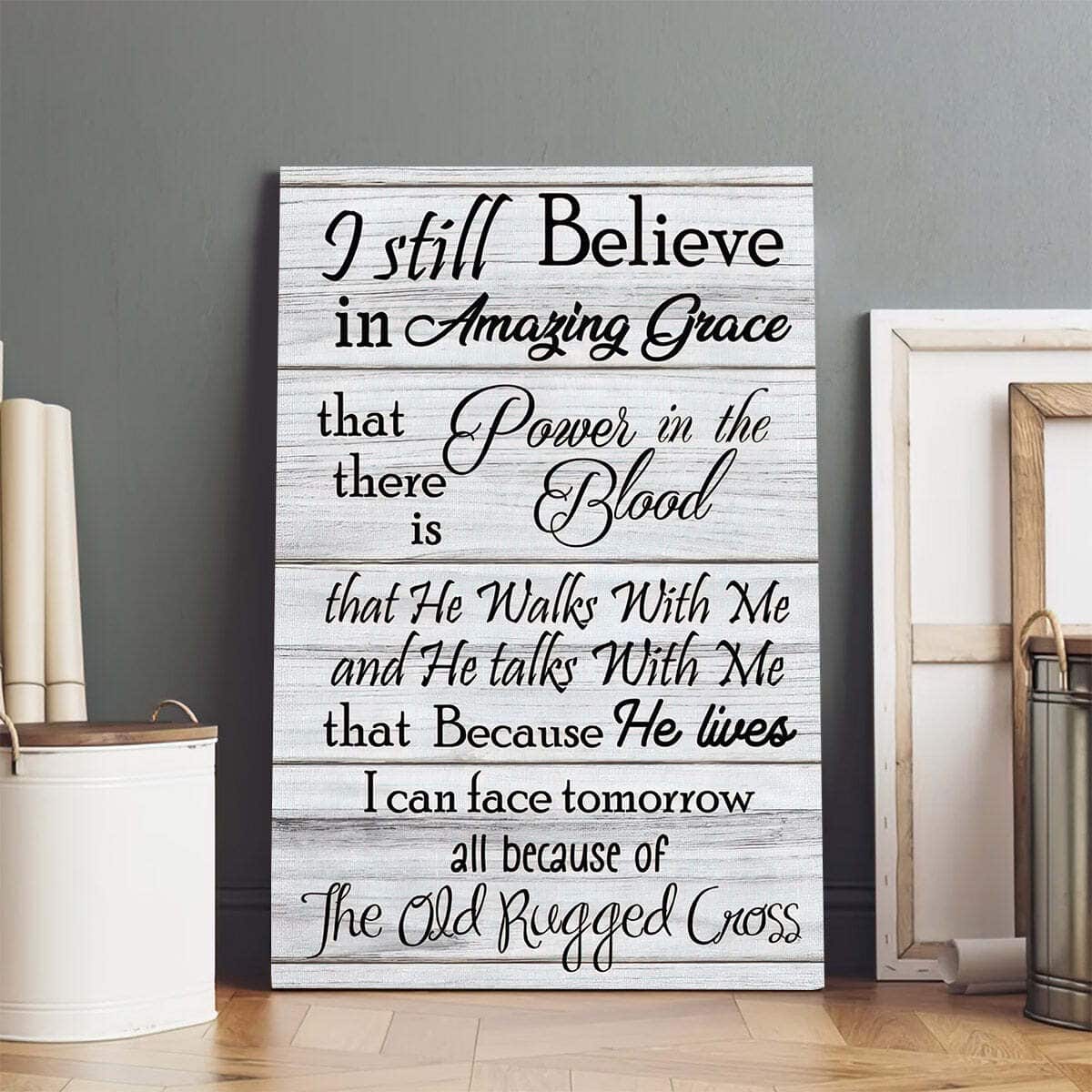 Christian Canvas Print Because He Lives Christian Canvas Print Because He Lives