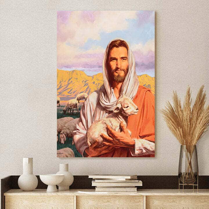 Lamb Of God Jesus Canvas Print Gift For Christian Lamb Of God Jesus Canvas Print Gift For Christian
