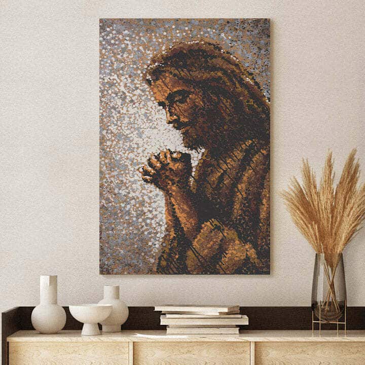 Jesus Pray Christian Canvas Print Jesus Pray Christian Canvas Print