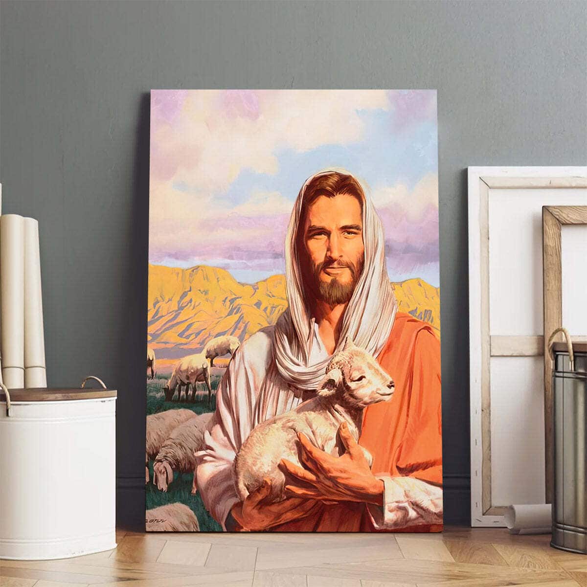 Lamb Of God Jesus Canvas Print Gift For Christian Lamb Of God Jesus Canvas Print Gift For Christian