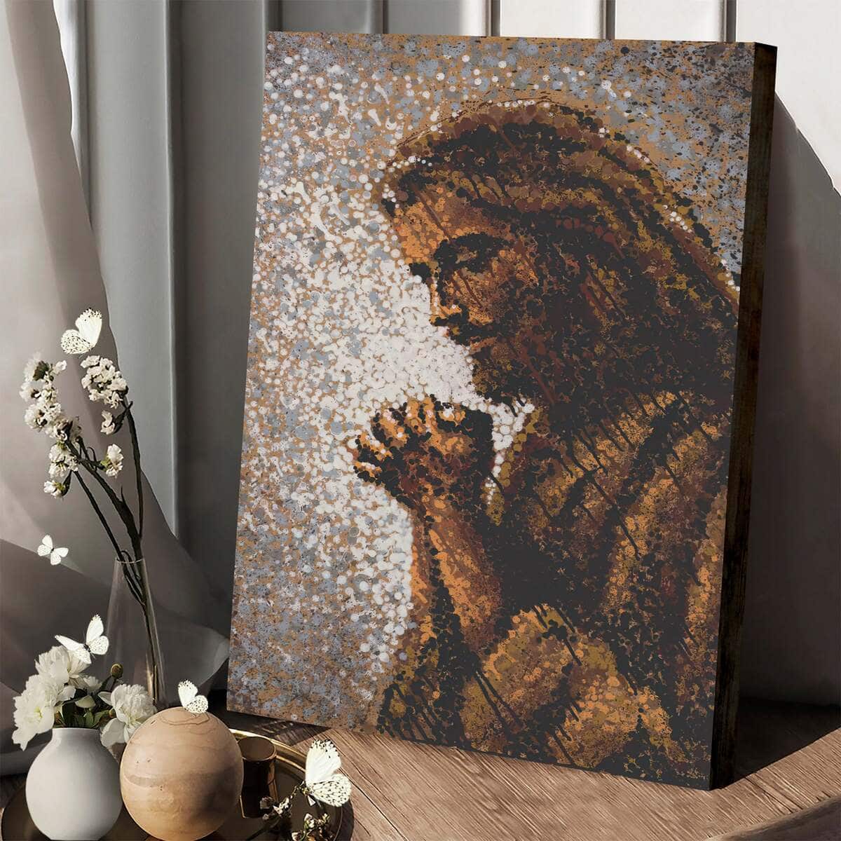 Jesus Pray Christian Canvas Print Jesus Pray Christian Canvas Print