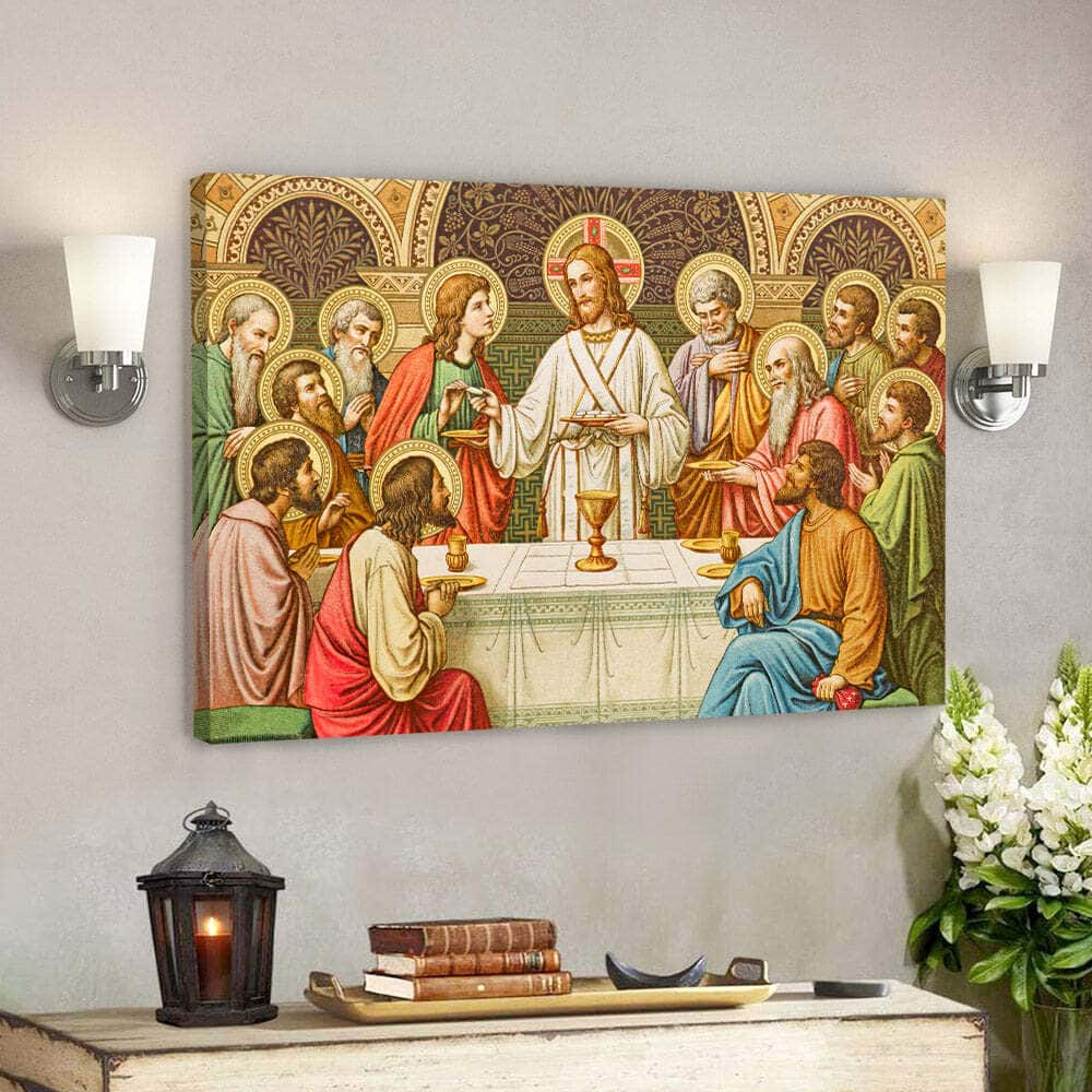 The Last Supper Religious Christian Canvas Wall Art