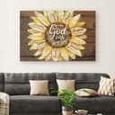 Christian God Says You Are Canvas Wall Art Sunflower Special