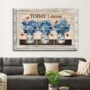 Christian Canvas Wall Art Today I Choose Faith Over Fear Religious