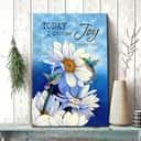 Christian James 1:2 Today I Choose Joy Canvas Print Hummingbird With Daisies Christian James 1:2 Today I Choose Joy Canvas Print Hummingbird With Daisies
