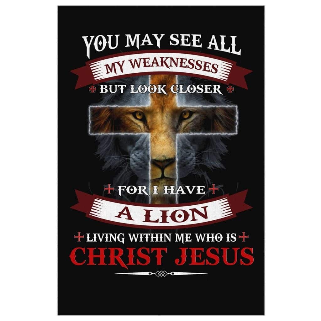 Christian Canvas Print I Have A Lion Who Is Christ Jesus Christian Canvas Print I Have A Lion Who Is Christ Jesus