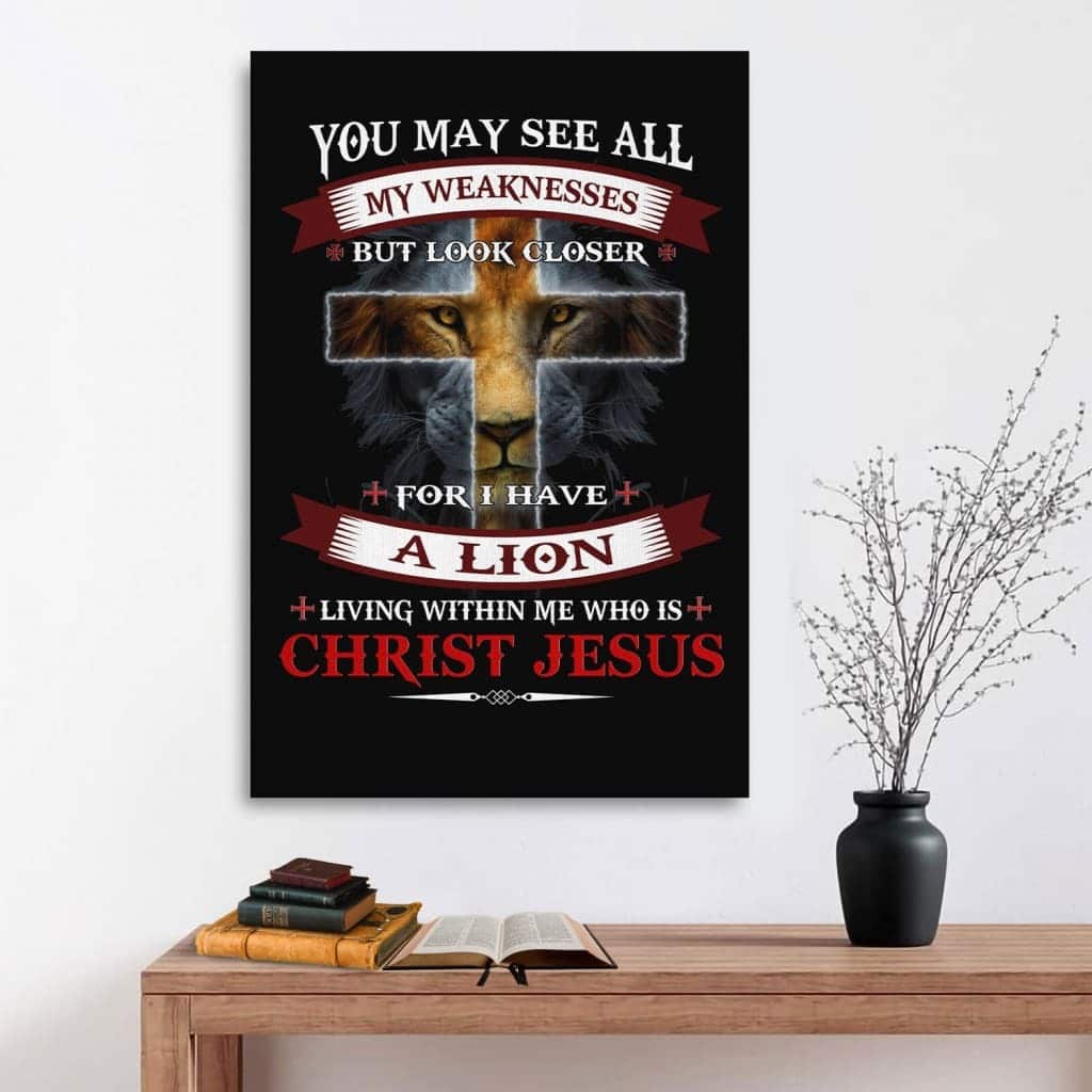 Christian Canvas Print I Have A Lion Who Is Christ Jesus Christian Canvas Print I Have A Lion Who Is Christ Jesus