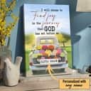 Christian Canvas Print I Will Choose To Find Joy In The Journey Christian Canvas Print I Will Choose To Find Joy In The Journey