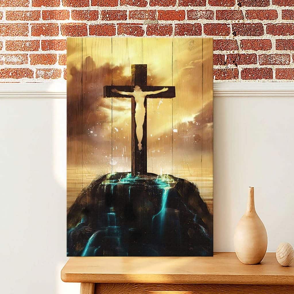 Christian Canvas Print Christ On The Cross On Hill Christian Canvas Print Christ On The Cross On Hill