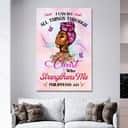 Black Woman I Can Do All Things Through Christ Christian Canvas Print