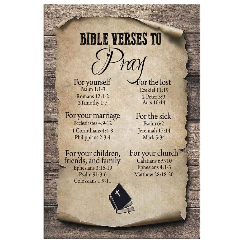 Christian Canvas Print Bible Verse To Pray Christian Canvas Print Bible Verse To Pray