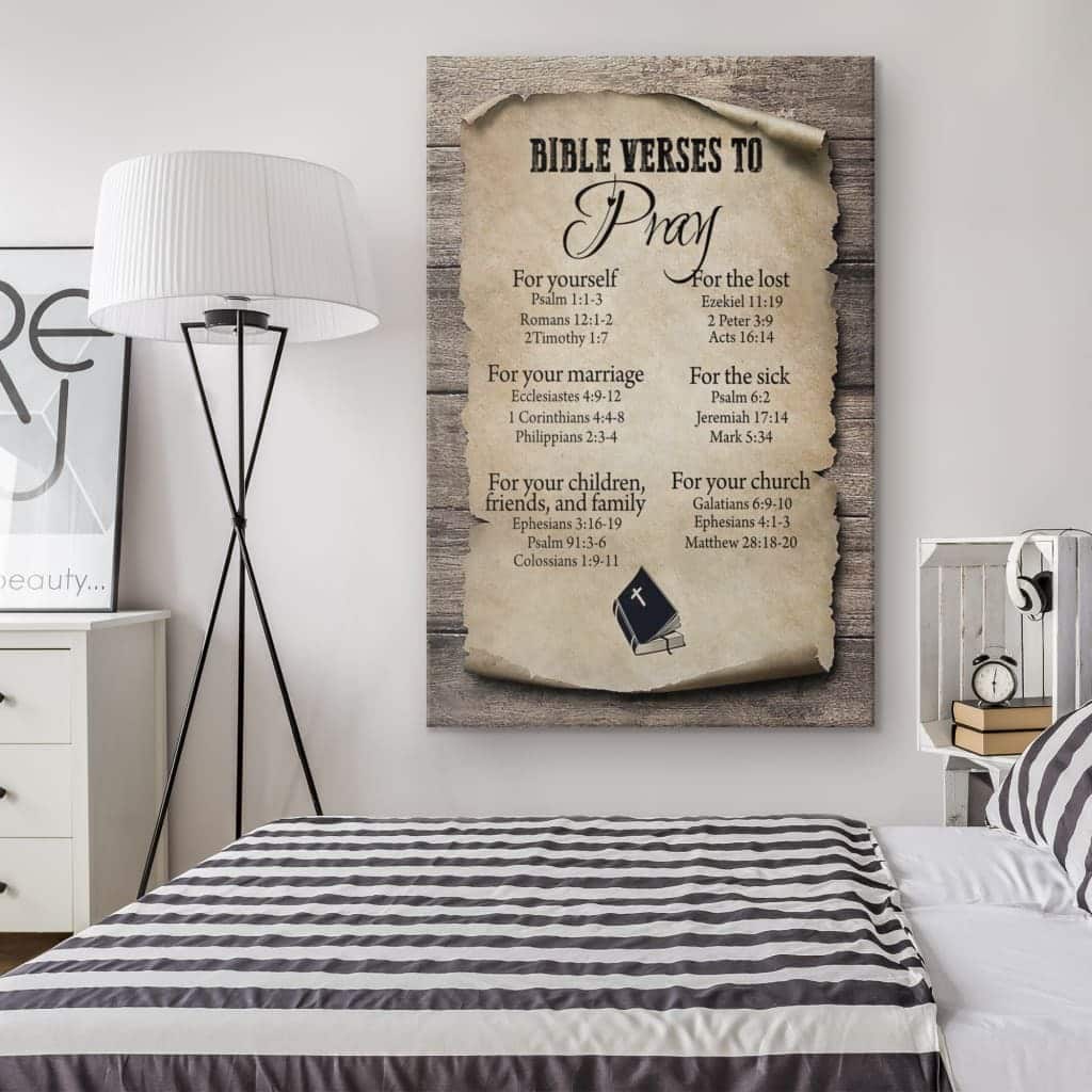 Christian Canvas Print Bible Verse To Pray Christian Canvas Print Bible Verse To Pray