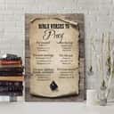 Christian Canvas Print Bible Verse To Pray