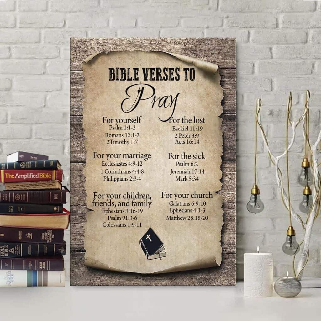Christian Canvas Print Bible Verse To Pray Christian Canvas Print Bible Verse To Pray
