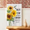 Christian Canvas Print 1 Peter 5:10 Out Of Difficulties Grow Miracles