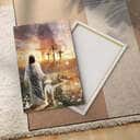 Christian Canvas Print Have Faith On His Way Jesus Cross Lion Christian Canvas Print Have Faith On His Way Jesus Cross Lion