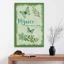 Christian Canvas Print Psalm 118:24 Rejoice Today And Be Glad Christian Canvas Print Psalm 118:24 Rejoice Today And Be Glad