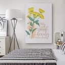 Christian Canvas Print Only God Can Create Beauty From Ashes