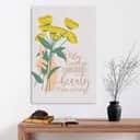 Christian Canvas Print Only God Can Create Beauty From Ashes