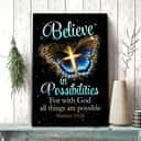 Christian Canvas Print God All Things Are Possible