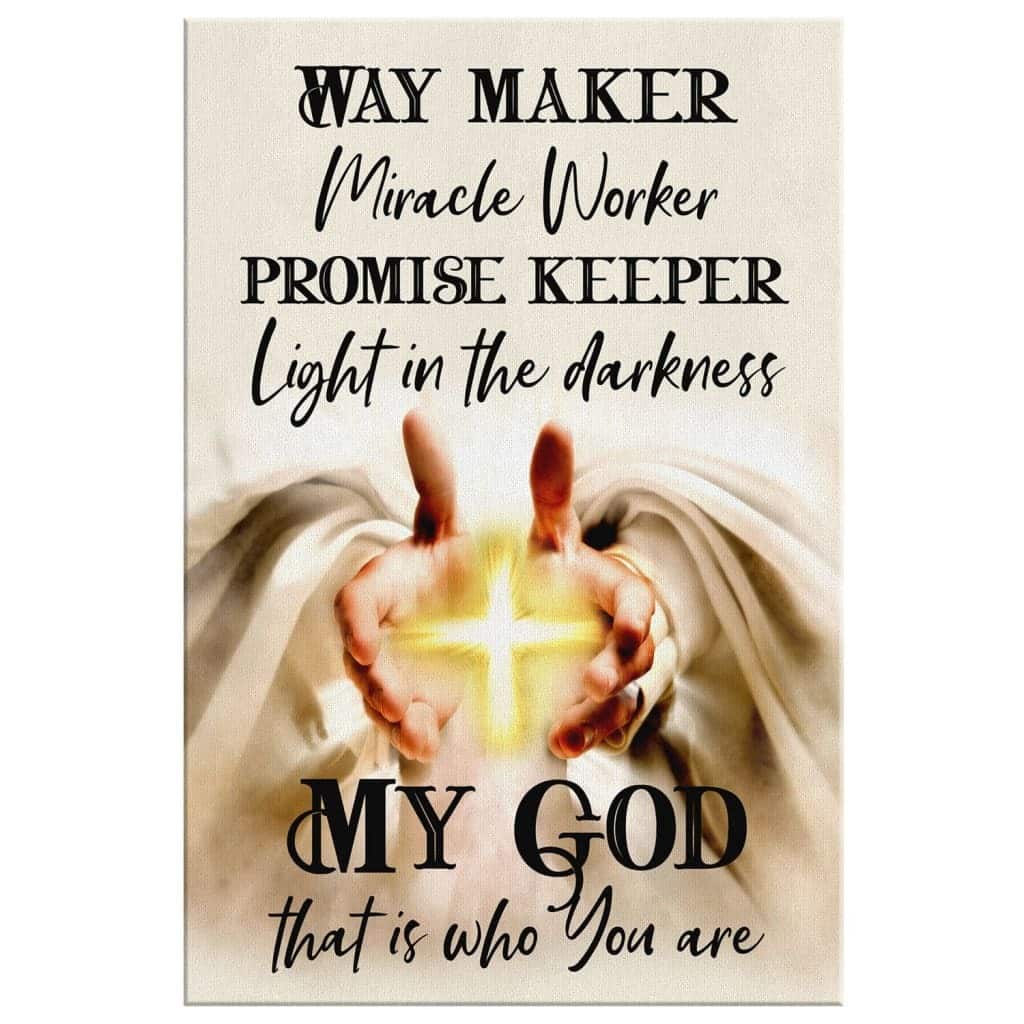 Christian Canvas Print Way Maker Christian Canvas Print Way Maker