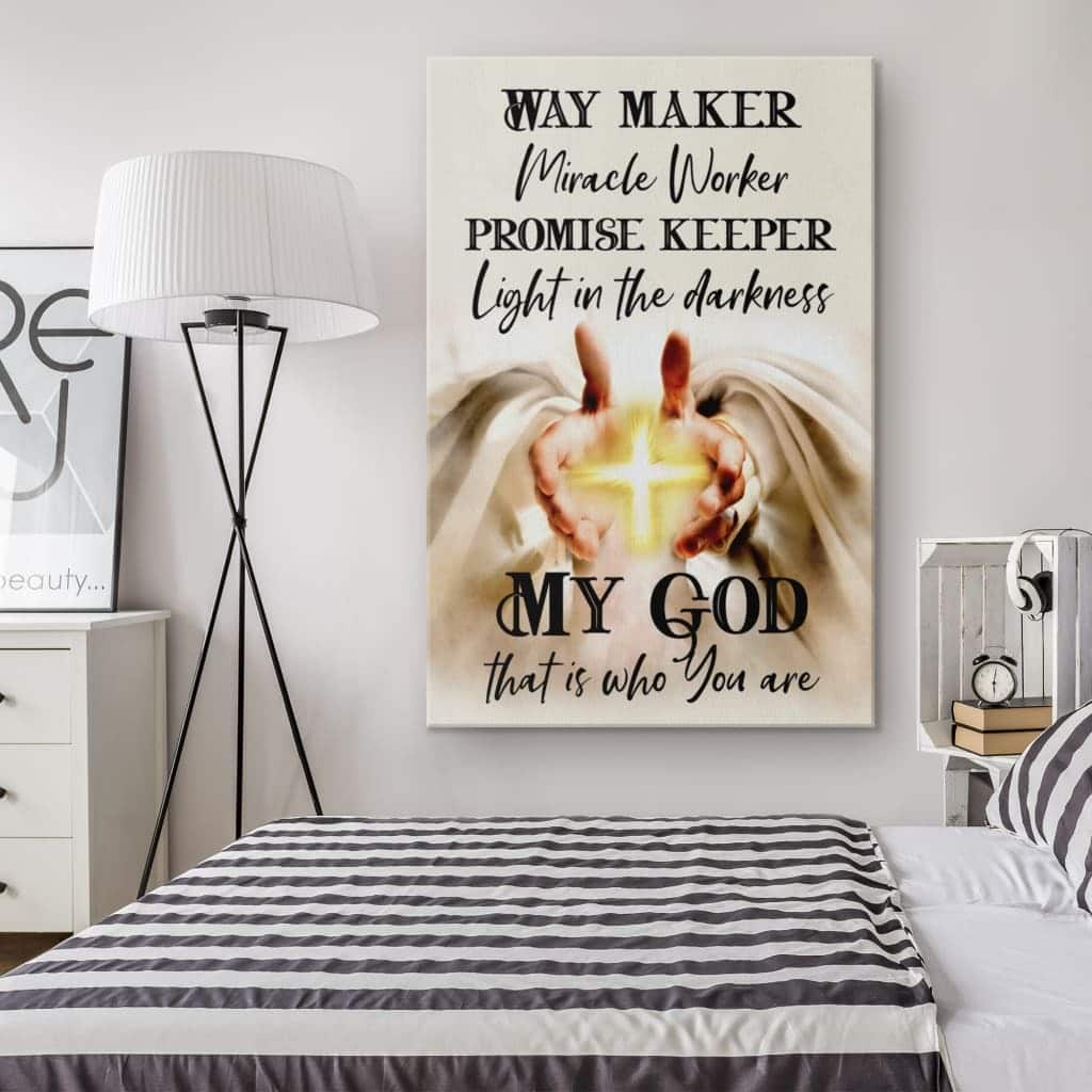 Christian Canvas Print Way Maker Christian Canvas Print Way Maker