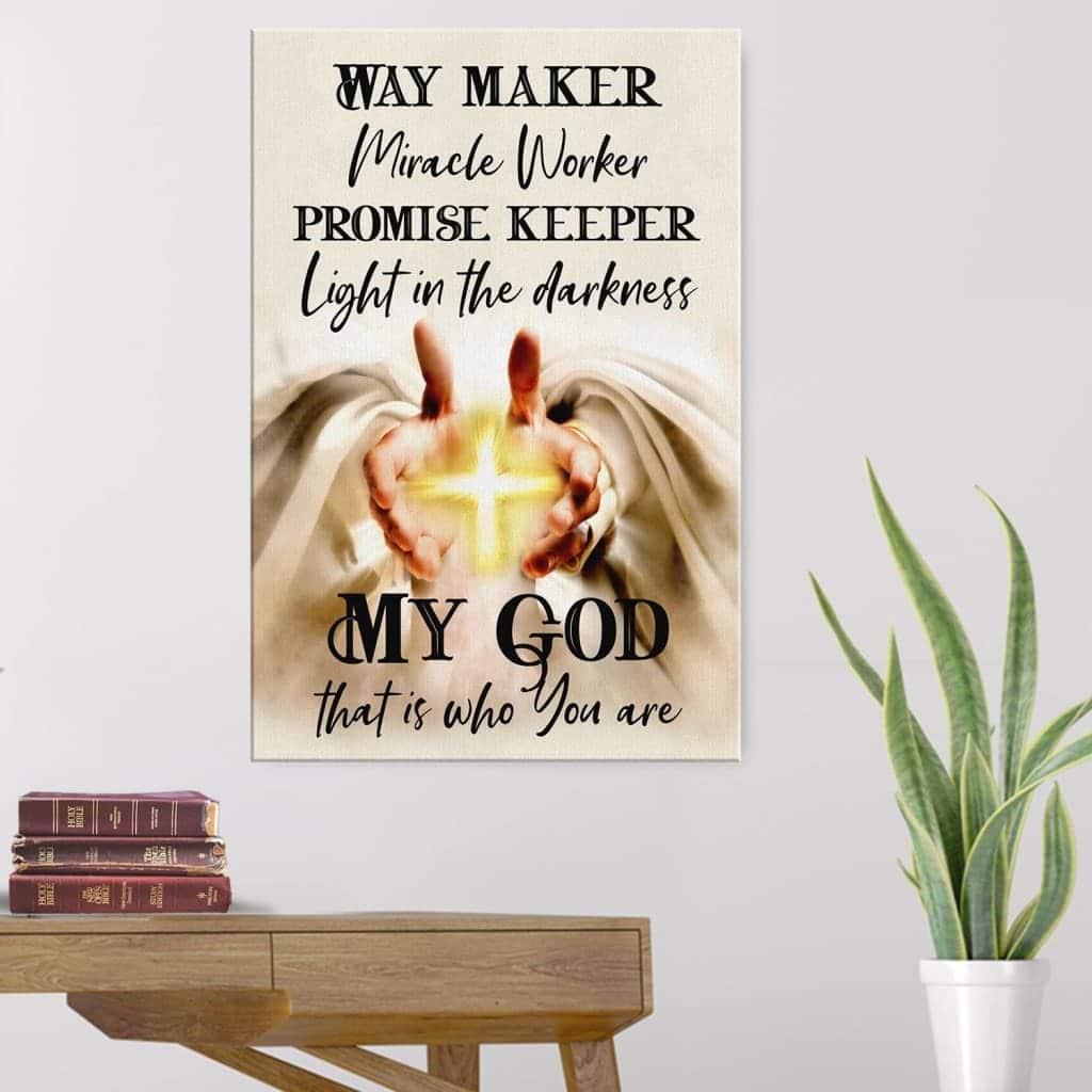 Christian Canvas Print Way Maker Christian Canvas Print Way Maker