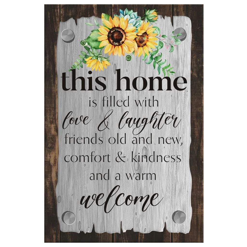 Christian Canvas Print This Home Filled With Love And Laughter Christian Canvas Print This Home Filled With Love And Laughter