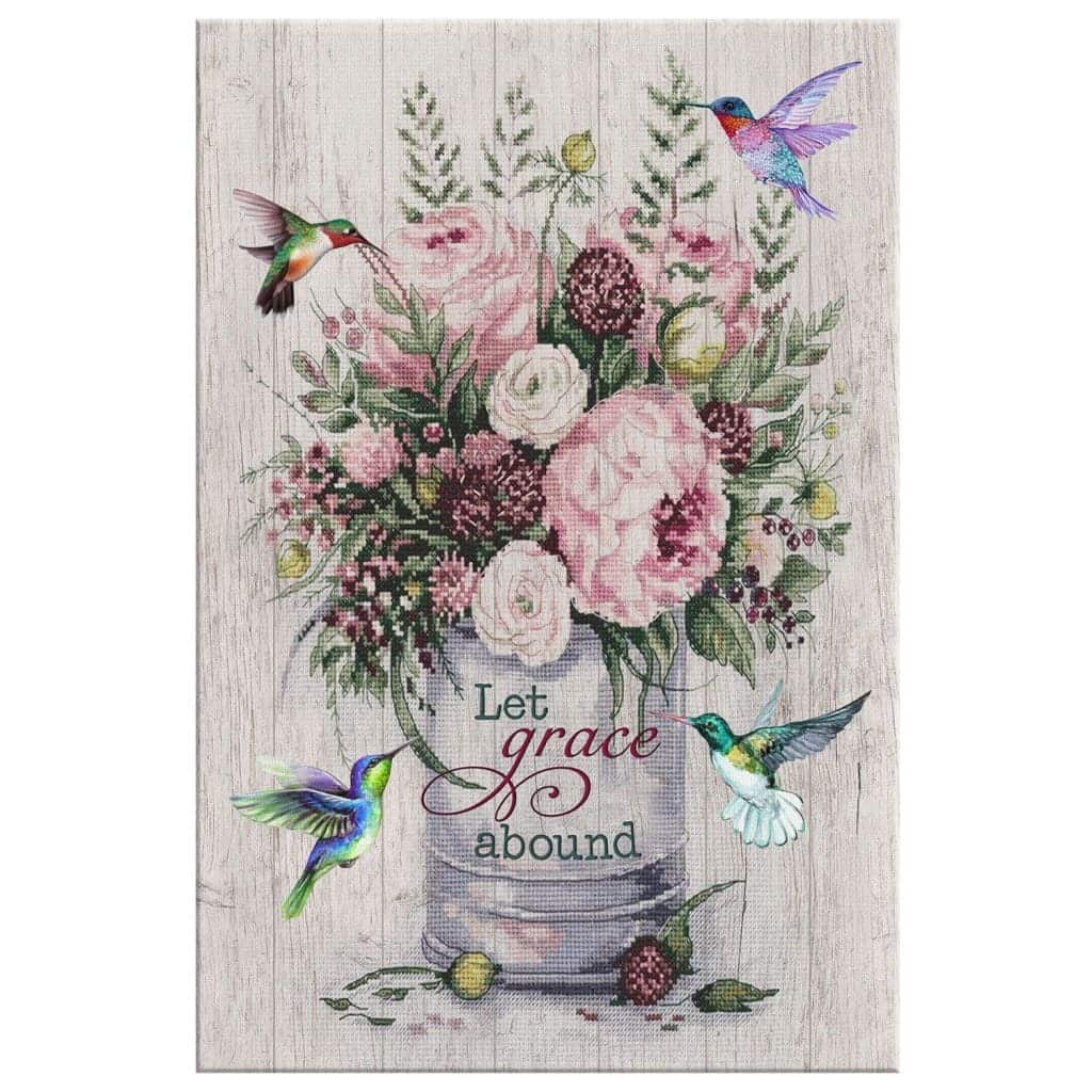 Christian Canvas Print Let Grace Abound Christian Canvas Print Let Grace Abound