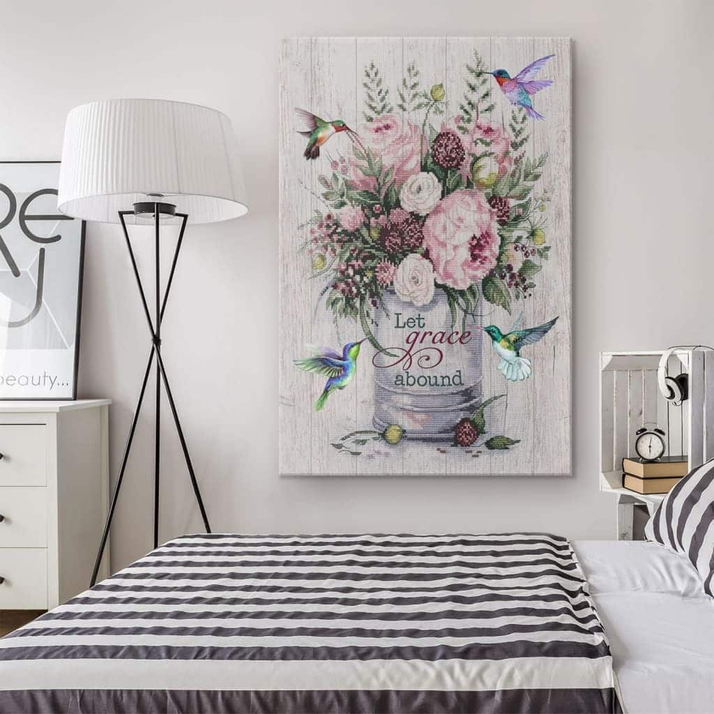 Christian Canvas Print Let Grace Abound Christian Canvas Print Let Grace Abound