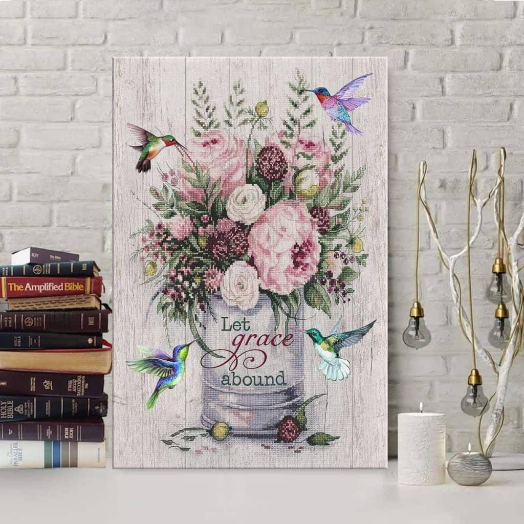 Christian Canvas Print Let Grace Abound Christian Canvas Print Let Grace Abound