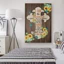 Christian Canvas Print I Am The Daughter Of A King Sunflower