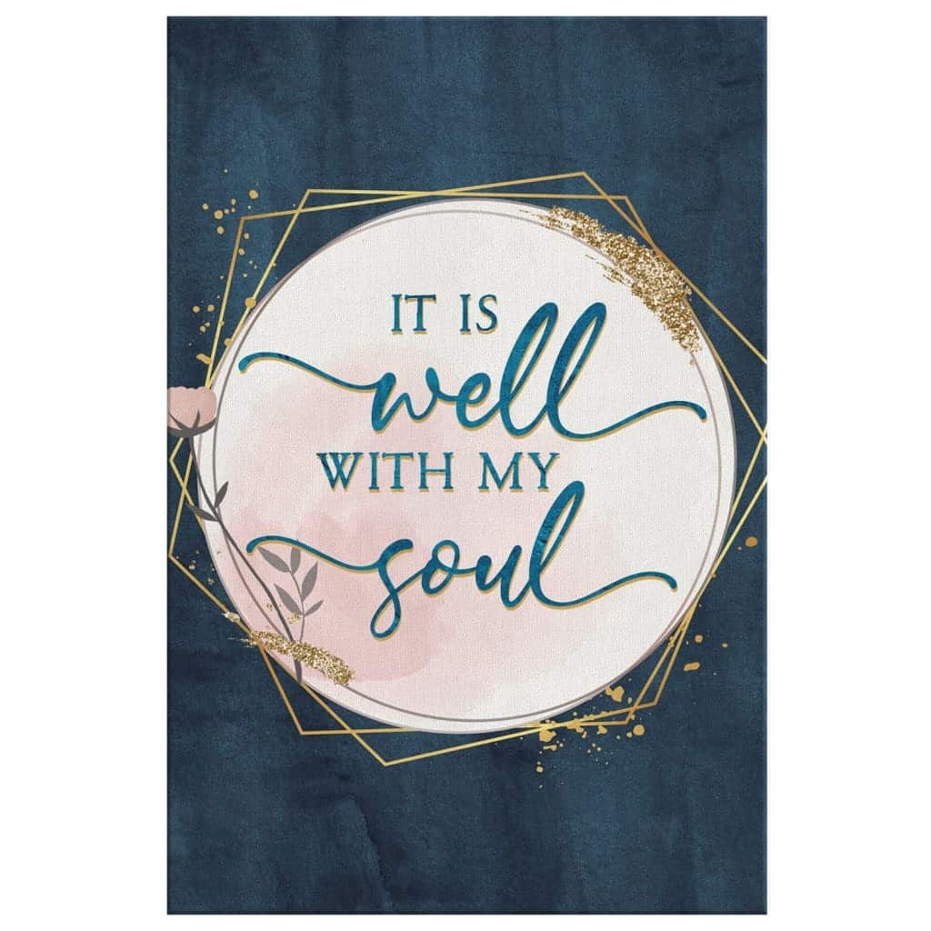 Christian Canvas Print Hymn It Is Well With My Soul Christian Canvas Print Hymn It Is Well With My Soul