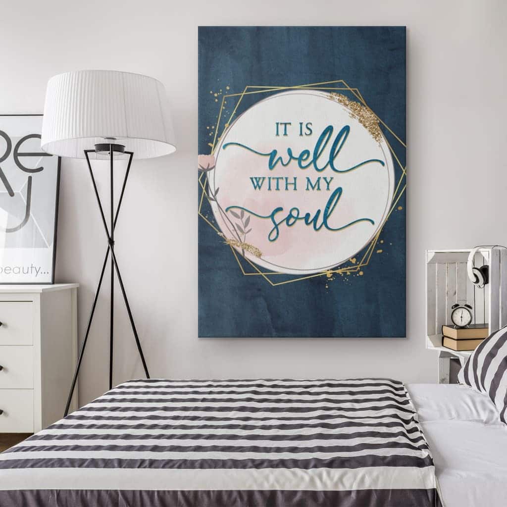 Christian Canvas Print Hymn It Is Well With My Soul Christian Canvas Print Hymn It Is Well With My Soul